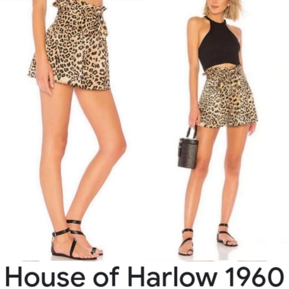 House of Harlow 1960 X Revolve Leland Shorts Leopard Print Skort Animal Print